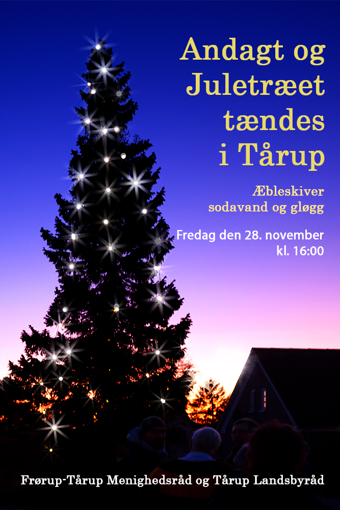 Juletræstænding i Tårup Kirke